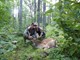 Renee Button's Great Fallow Deer  with her husband Doug